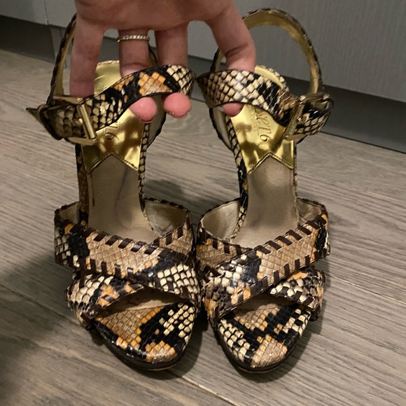 Michael Kors Jetset 6 special edition Python high heel - Picture 2 of 7